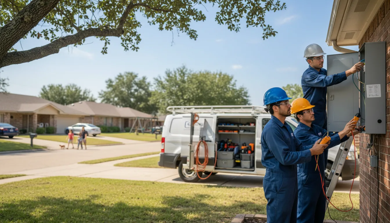 Certified electrician providing emergency electrical services in Shevlin, MN